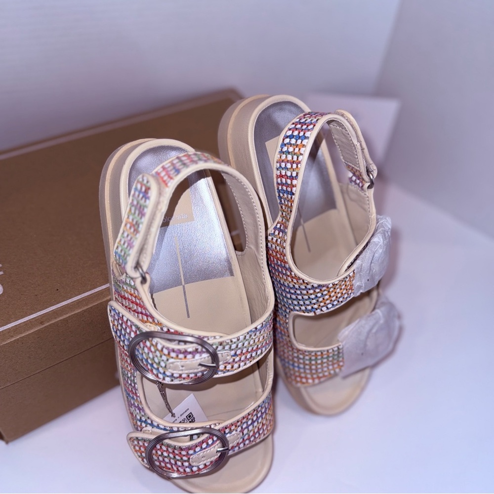 🆕 Womens Dolce Vita Multicolor Strappy Sandals - Size 9 🆕 - Picture 6 of 16
